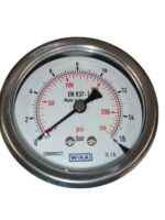 گیج فشار ویکا صفحه 63 میلی متر کانکشن برنجی از پشت  با رنج 16-0 بار