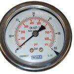 گیج فشار ویکا صفحه 63 میلی متر کانکشن برنجی از پشت  با رنج 60-0 بار