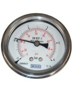 گیج فشار ویکا صفحه 63 میلی متر کانکشن برنجی از پشت  با رنج 4+تا1- بار